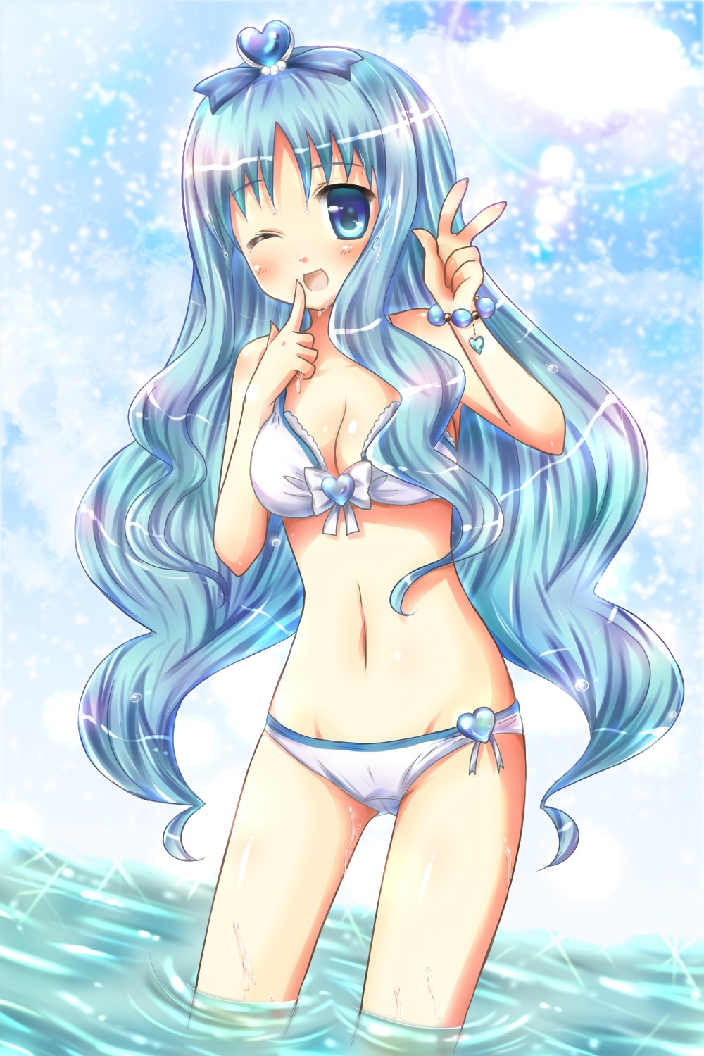 bikini heartcatch_pretty_cure! kouta. kurumi_erika pretty_cure swimsuits