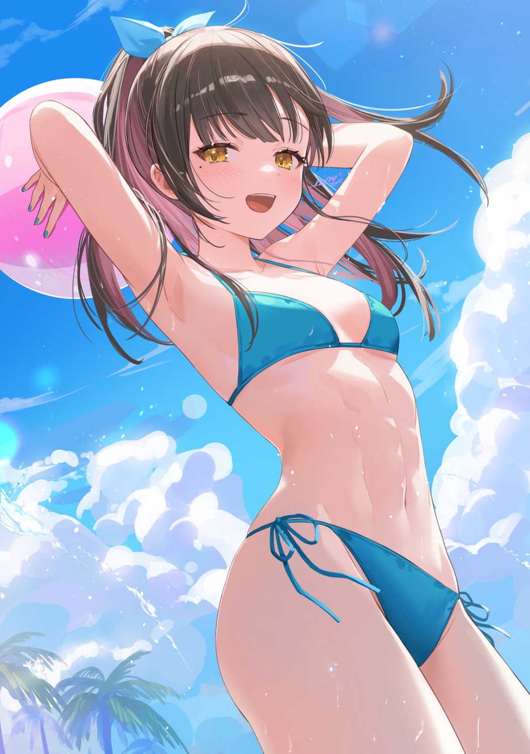 bikini nima_(niru54) swimsuits wet