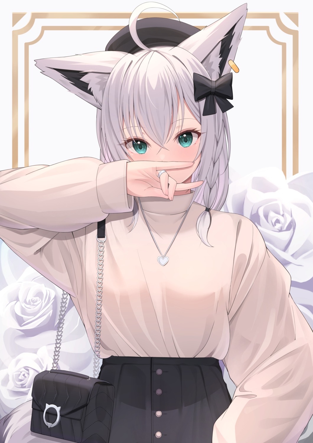 animal_ears hololive hololive_gamers kitsune shirakami_fubuki starfox1015 tail