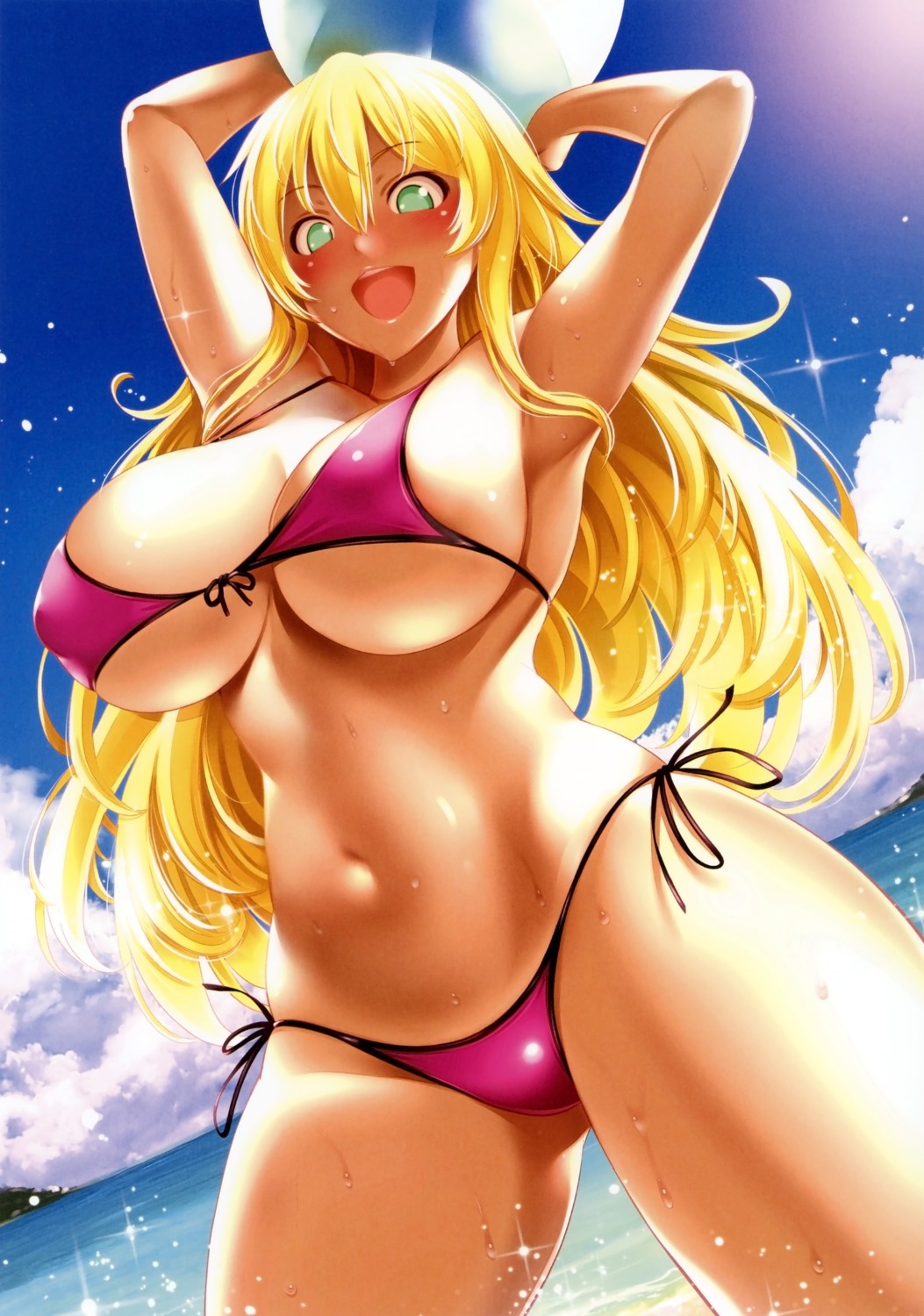 bikini cleavage erect_nipples swimsuits underboob yasui_riosuke