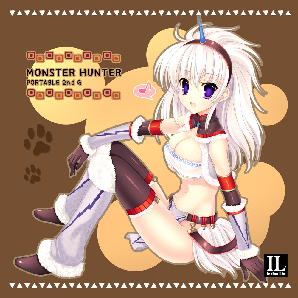 cleavage indico_lite mitha monster_hunter thighhighs
