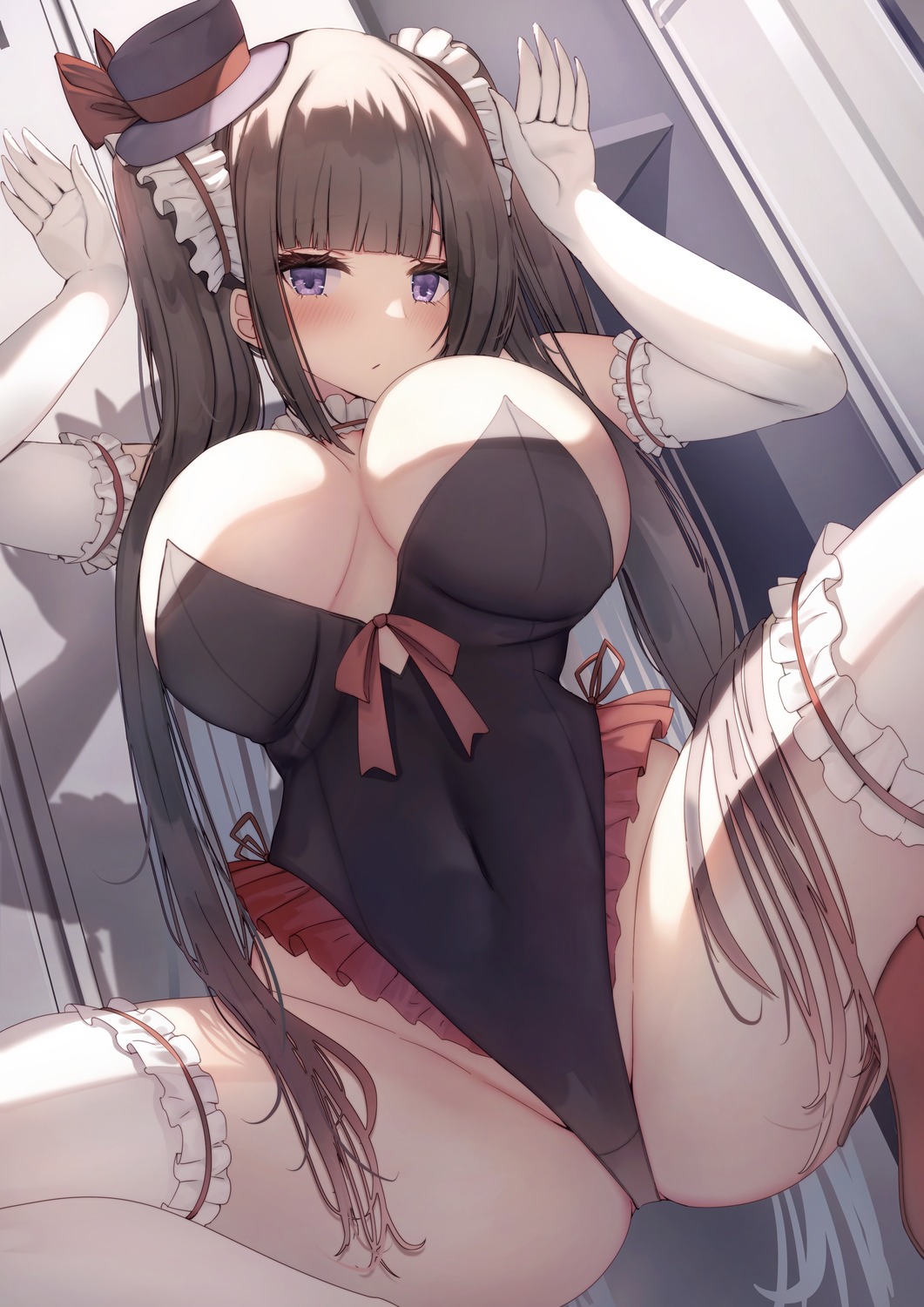 bunny_girl heels liya no_bra thighhighs