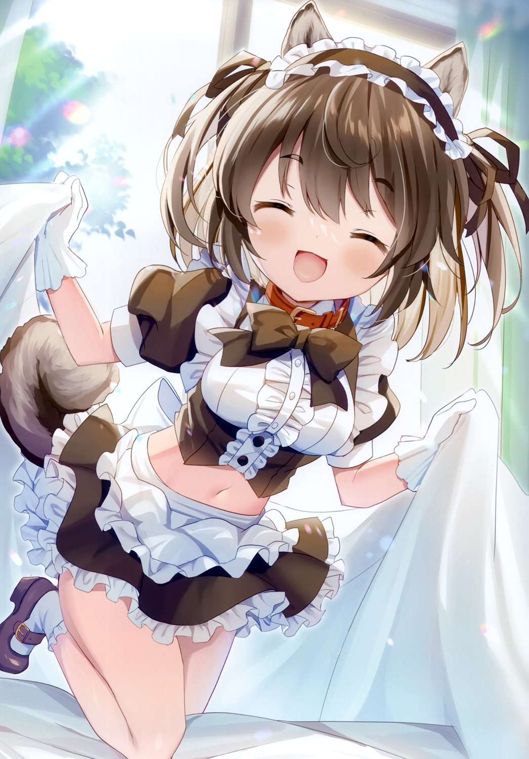 animal_ears maid natsuki_marina tail