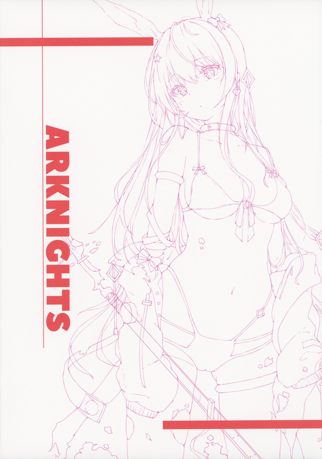amiya_(arknights) arknights kiriko_(araragikoyomi) sketch