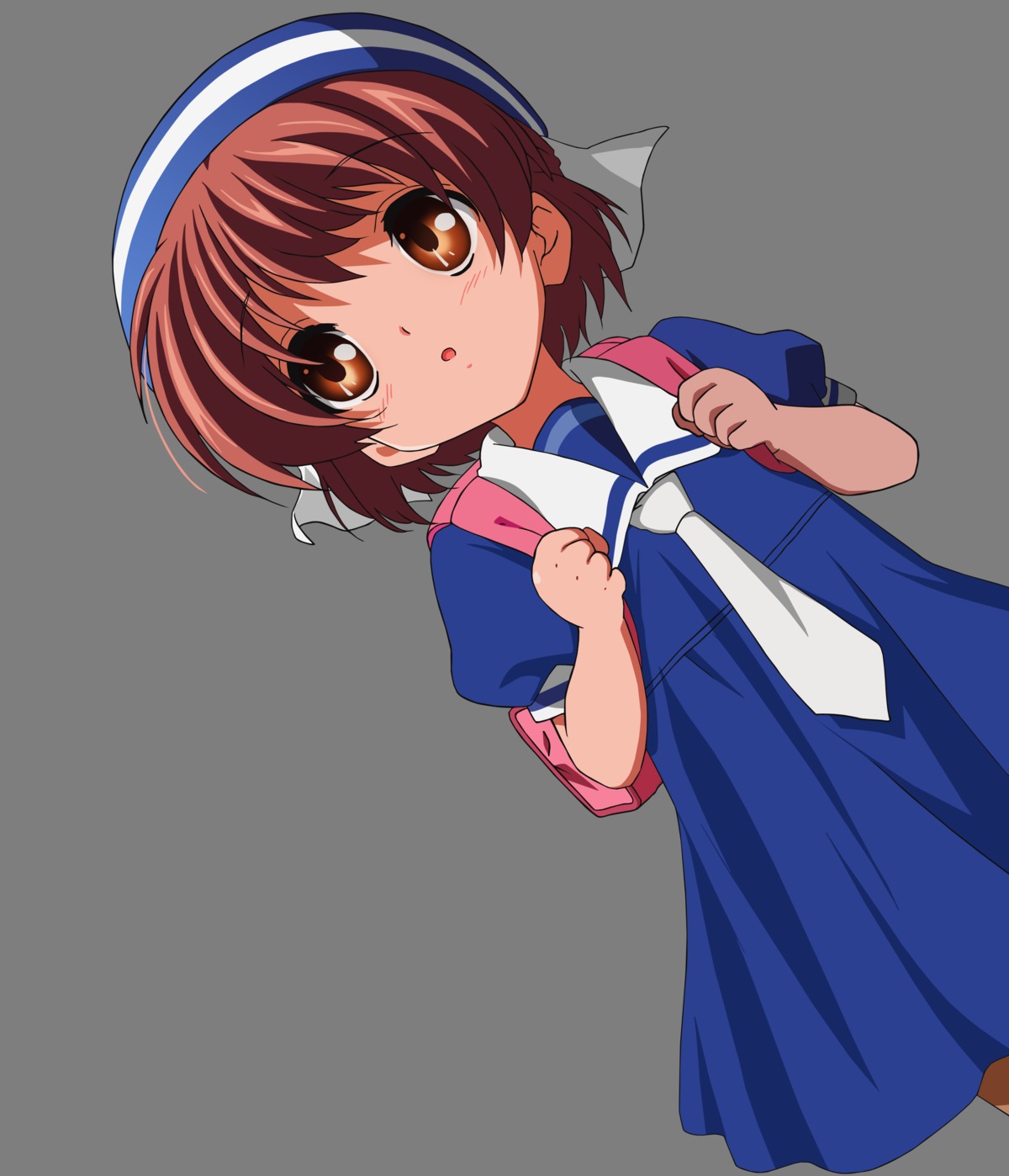 clannad okazaki_ushio seifuku transparent_png vector_trace