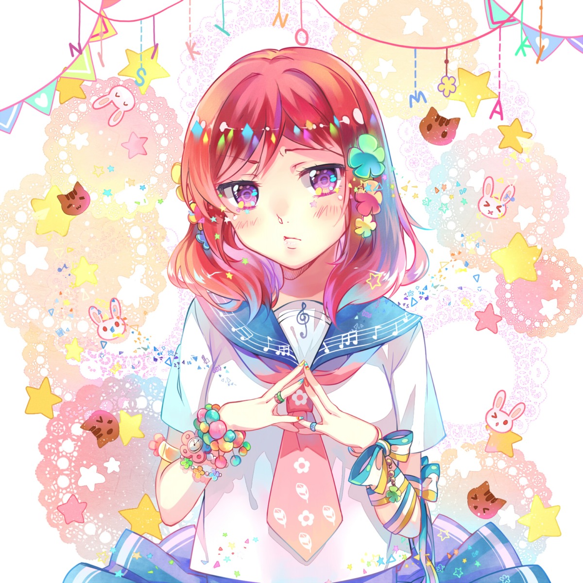 ekita_xuan love_live! nishikino_maki seifuku