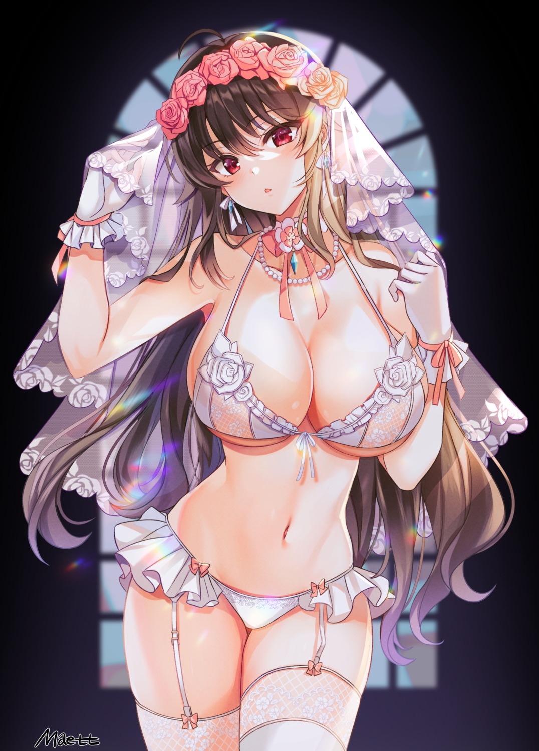 bikini maett see_through soul_worker stockings swimsuits thighhighs