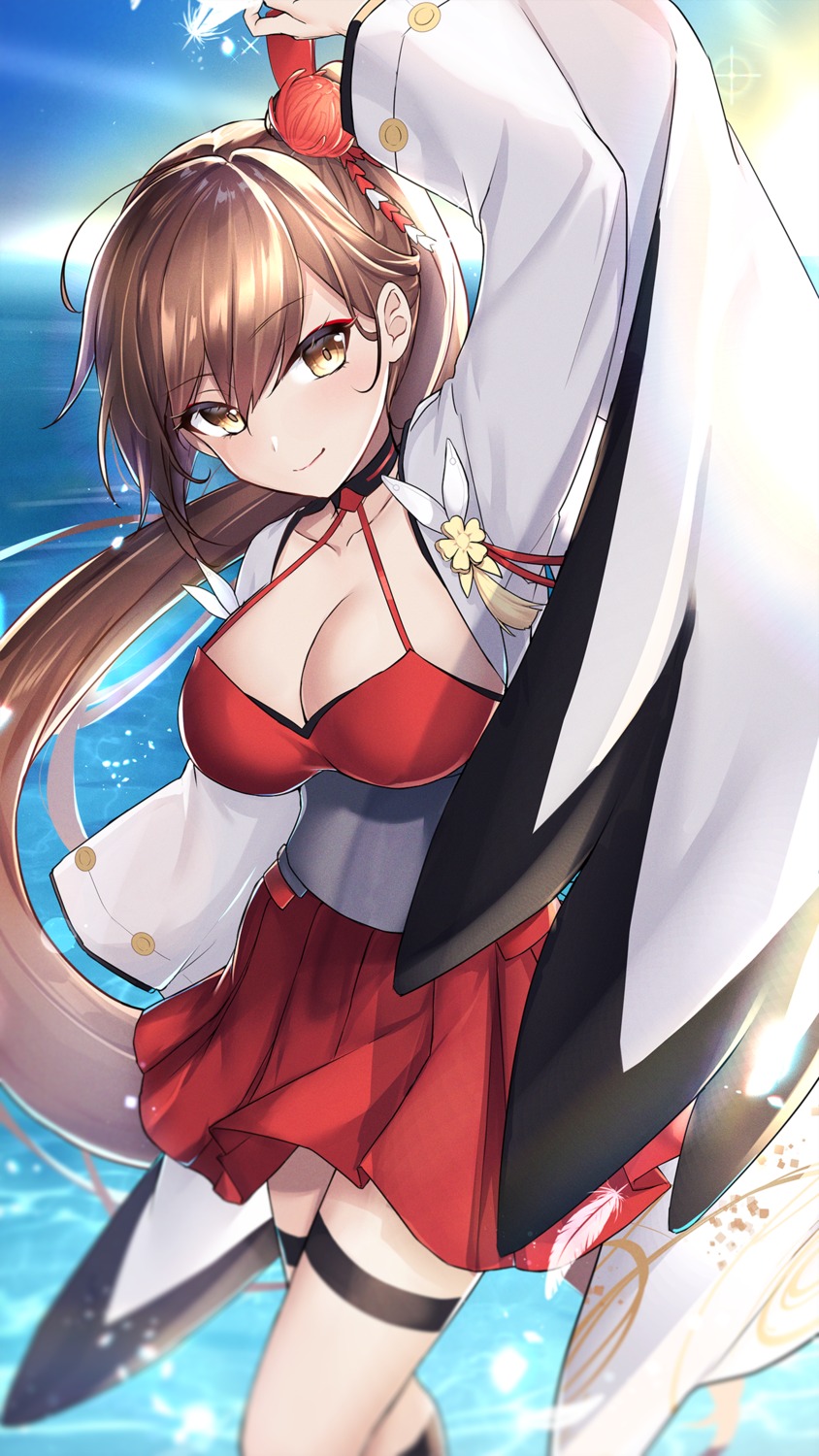 azur_lane garter japanese_clothes jyu-so zuikaku_(azur_lane)