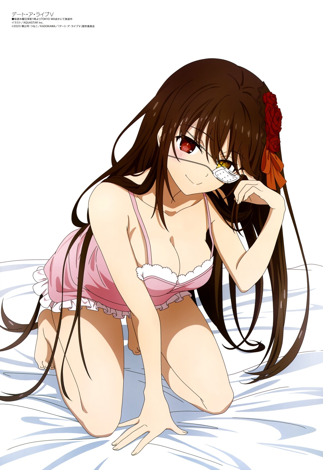 aquastar_inc. date_a_live eyepatch heterochromia lingerie tokisaki_kurumi