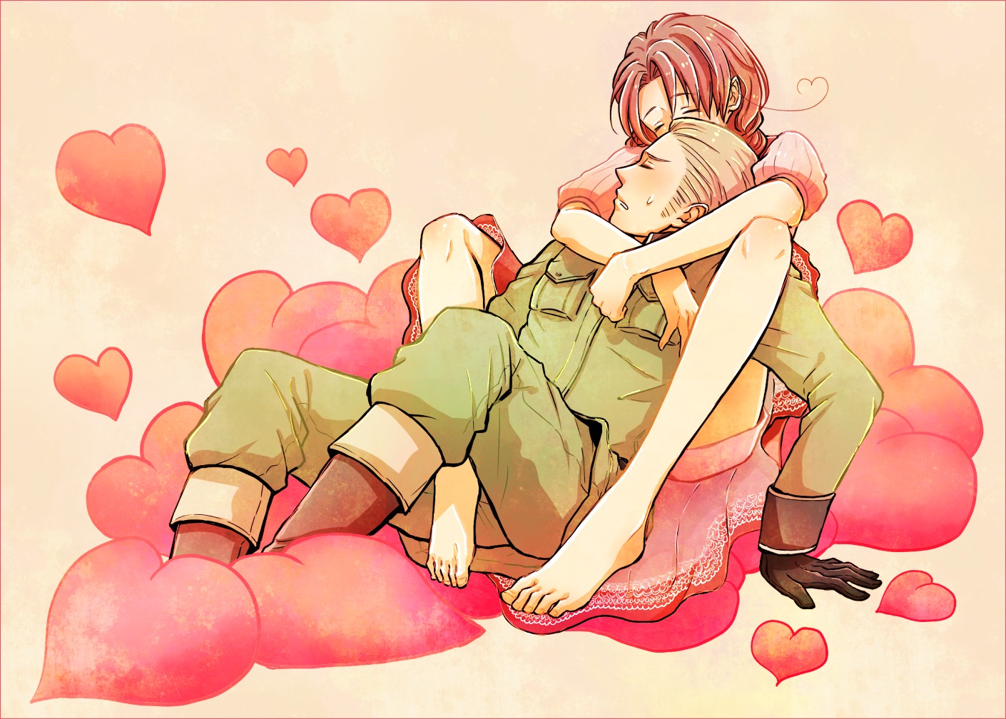 germany hetalia_axis_powers kuma_(hughugchu) north_italy