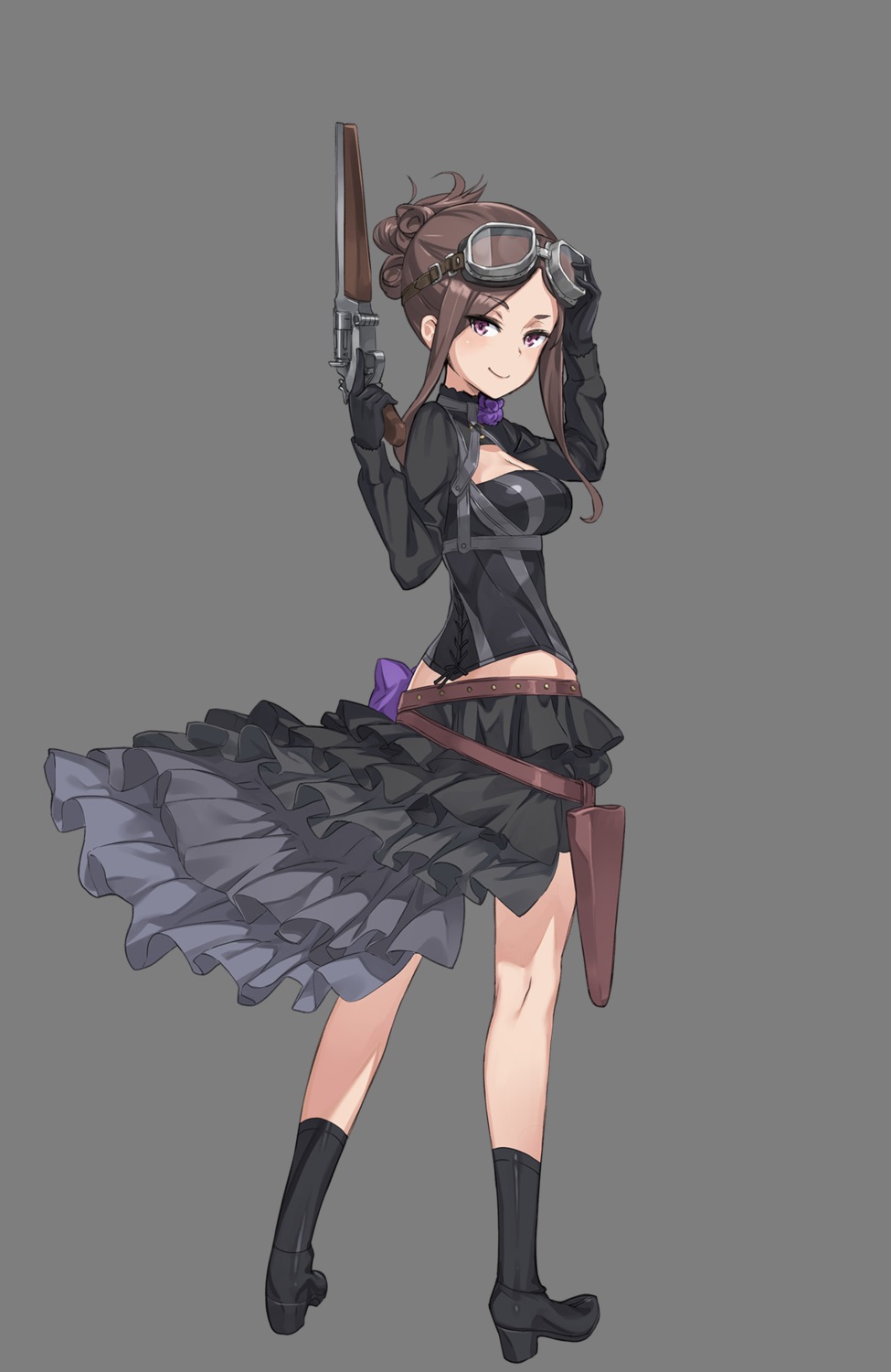 cleavage dorothy_(princess_principal) gun heels princess_principal tagme transparent_png