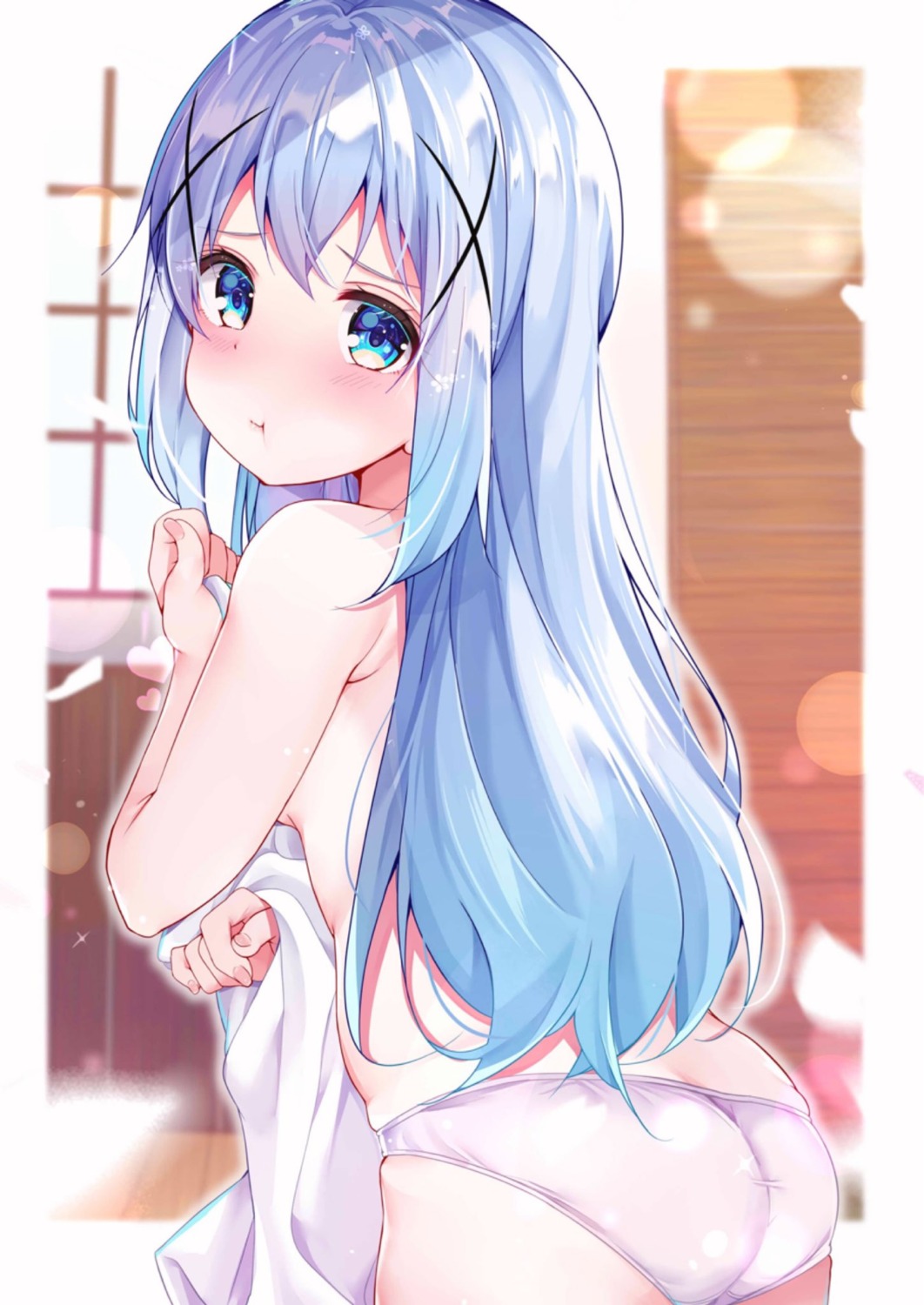 ass gochuumon_wa_usagi_desu_ka? kafuu_chino loli pantsu rouka topless