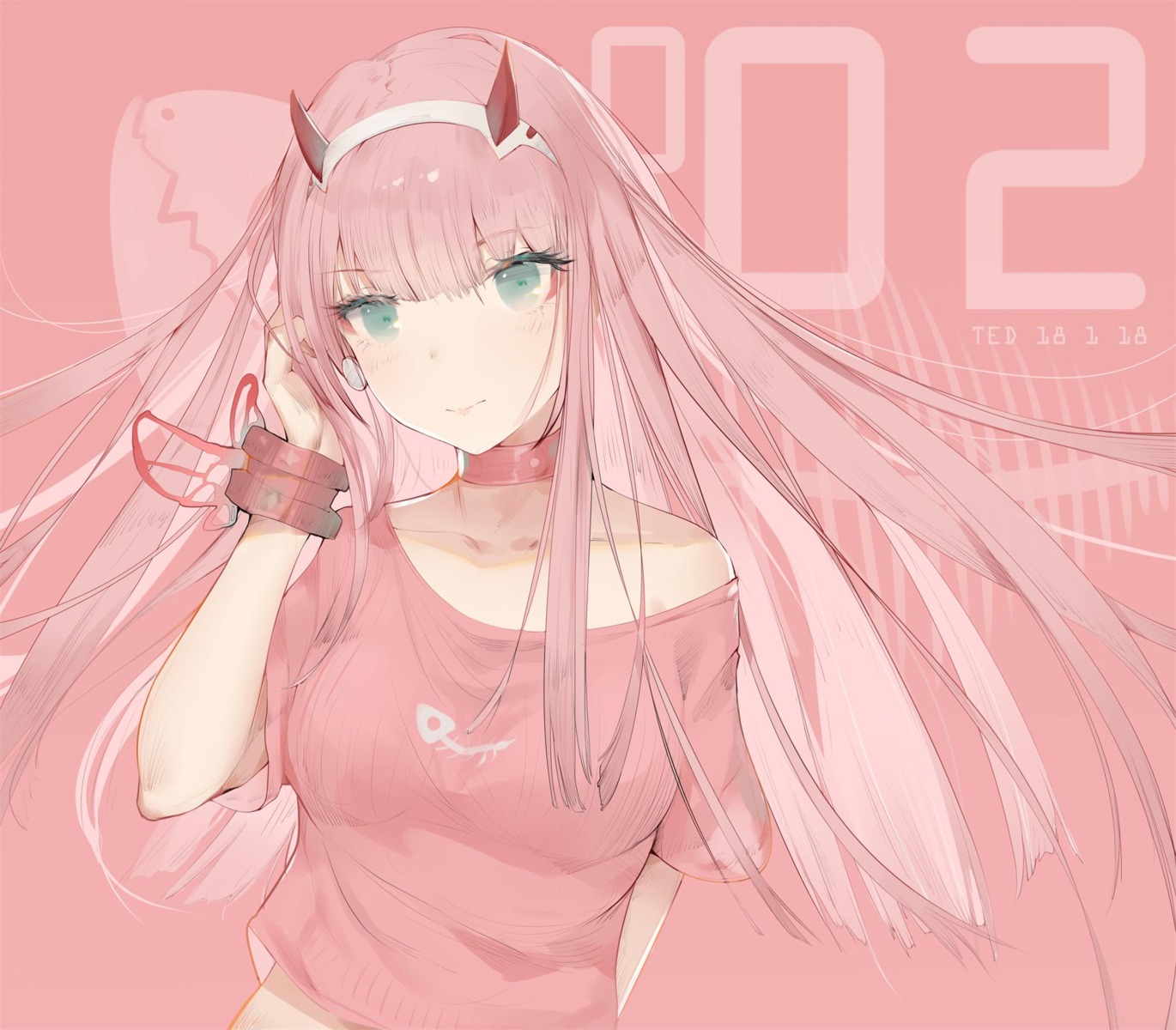 darling_in_the_franxx horns t_lege_d zero_two_(darling_in_the_franxx)