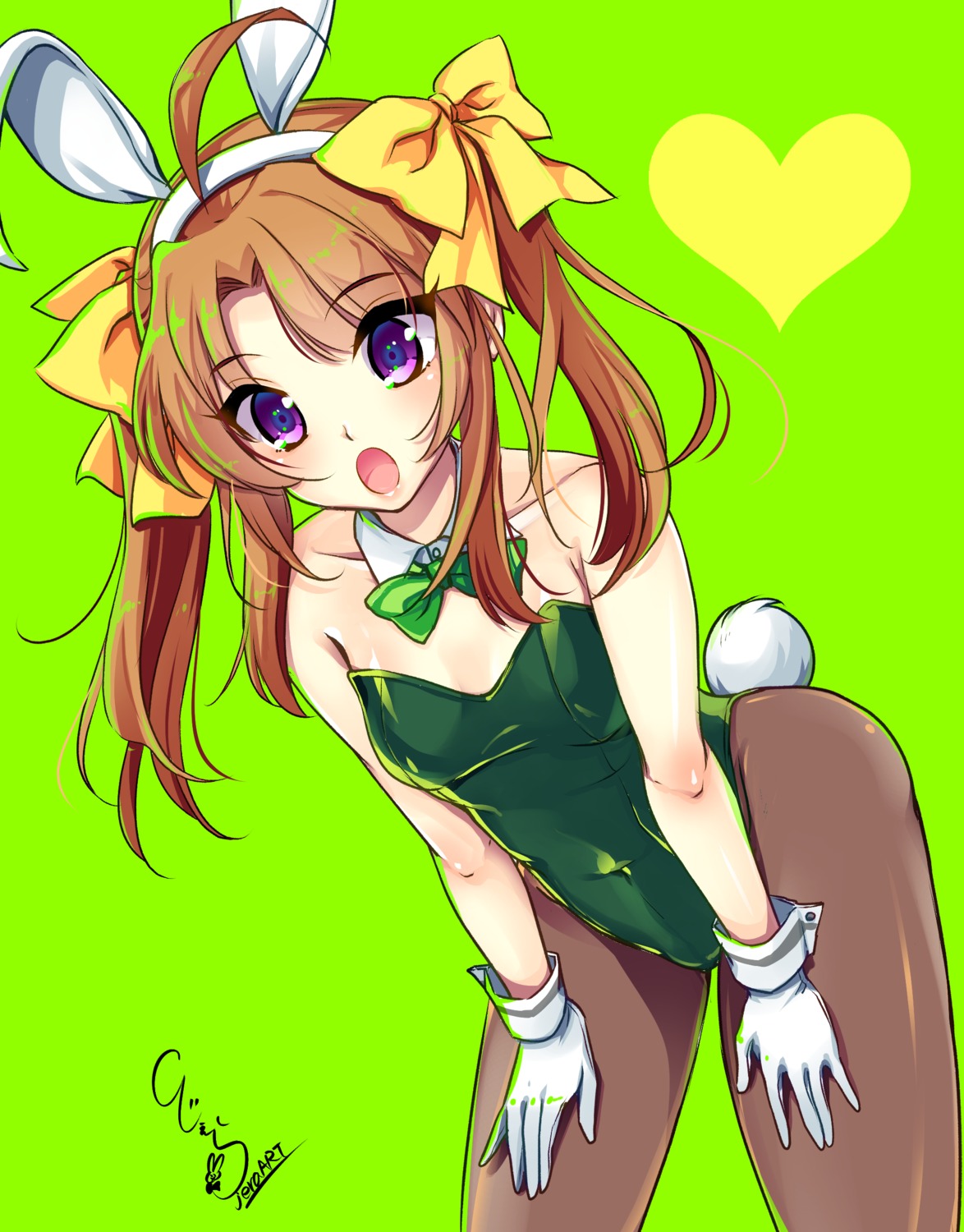 an_jera animal_ears bunny_ears bunny_girl cleavage kagerou_(kancolle) kantai_collection pantyhose tail