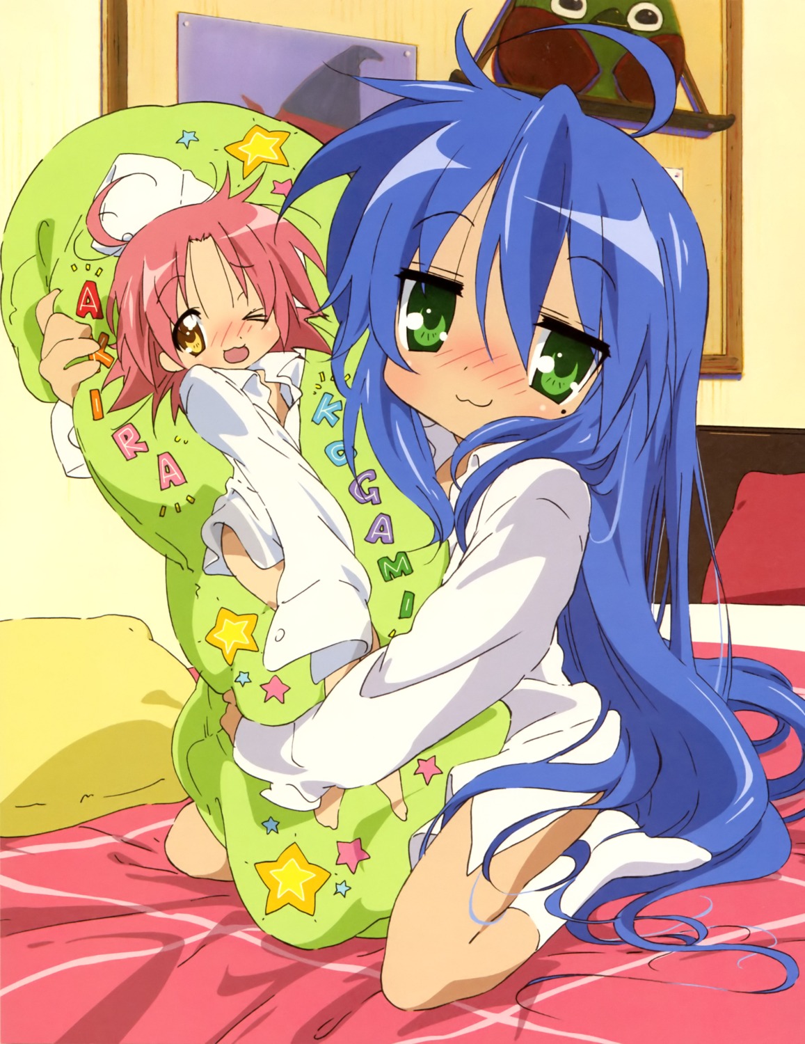 izumi_konata kogami_akira lucky_star