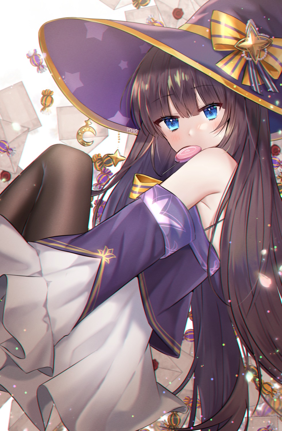 azur_lane halloween long_island_(azur_lane) pantyhose poho witch