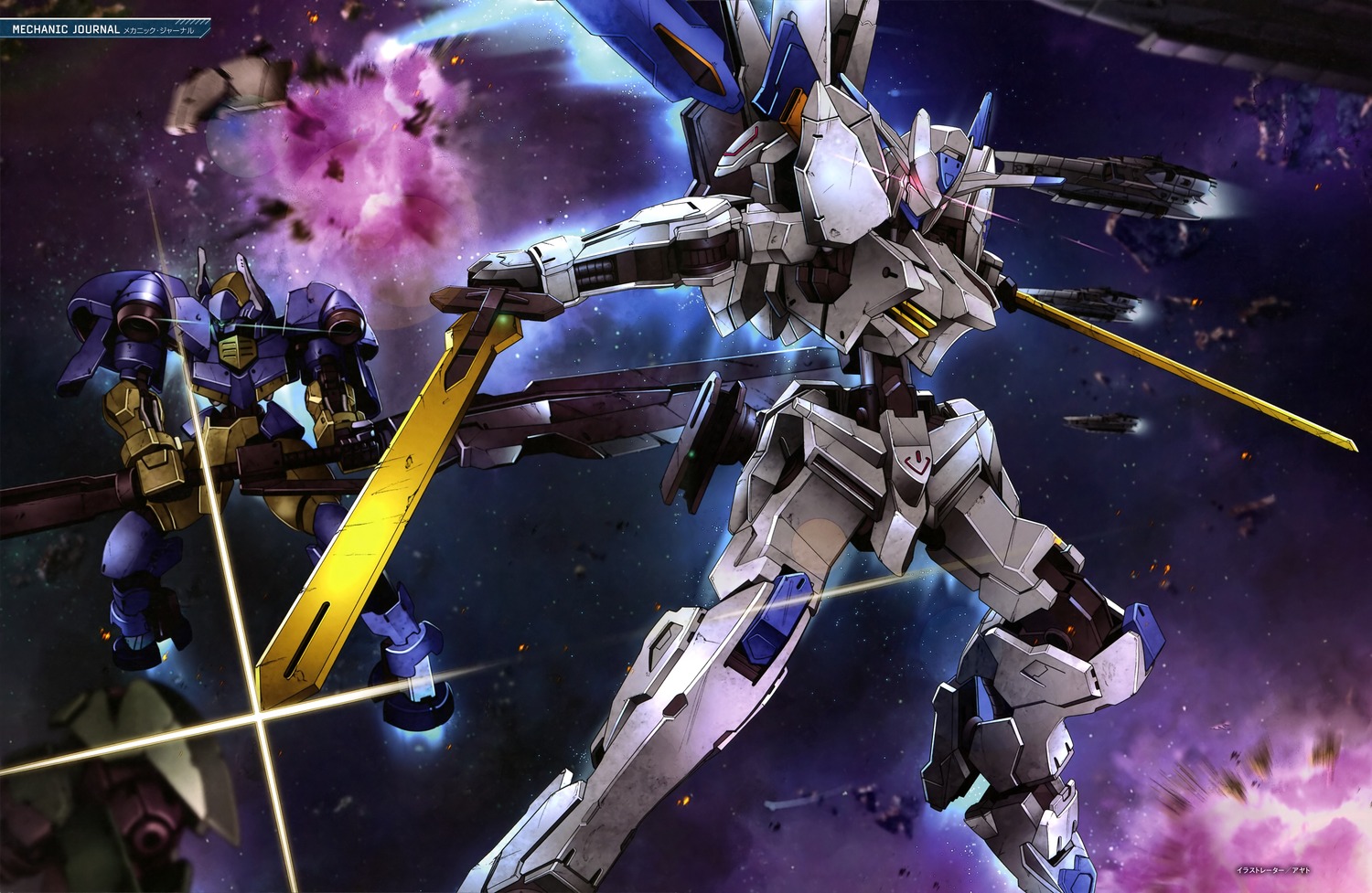 gun gundam gundam_iron-blooded_orphans mecha sword