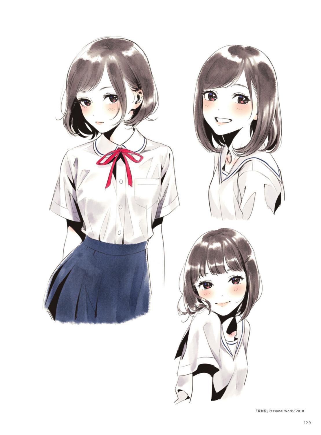 expression morikura_en seifuku sketch