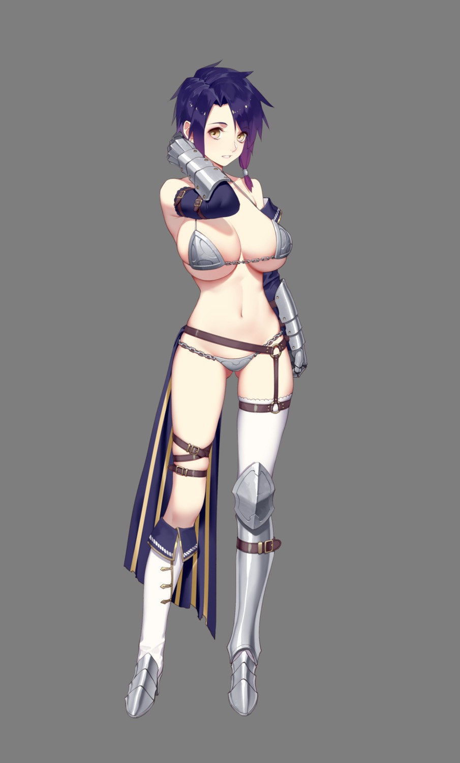 armor bikini_armor garter jimolianzhanji stockings thank_star thighhighs