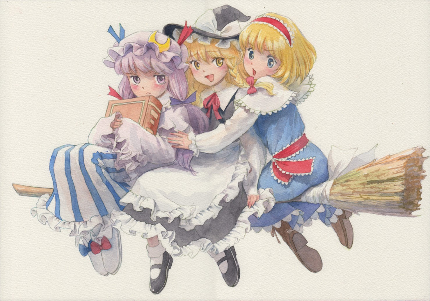 alice_margatroid kirisame_marisa misawa_hiroshi patchouli_knowledge touhou