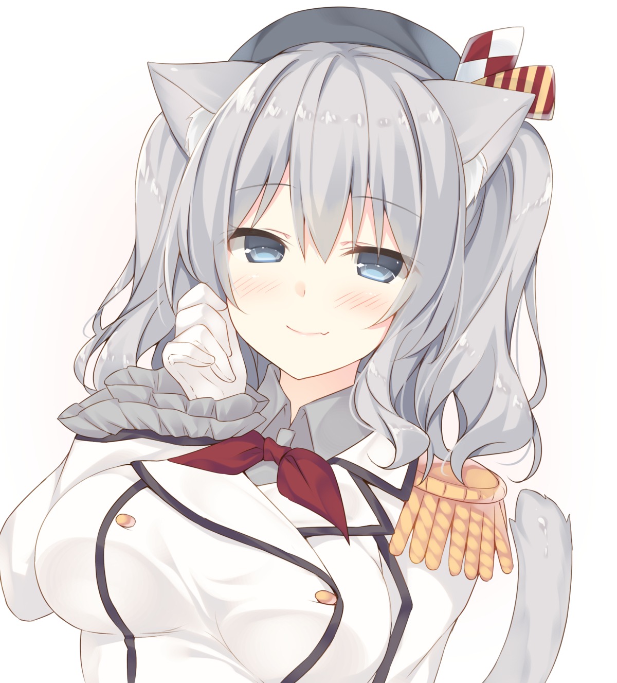 animal_ears kantai_collection kashima_(kancolle) miko_92 nekomimi tail uniform