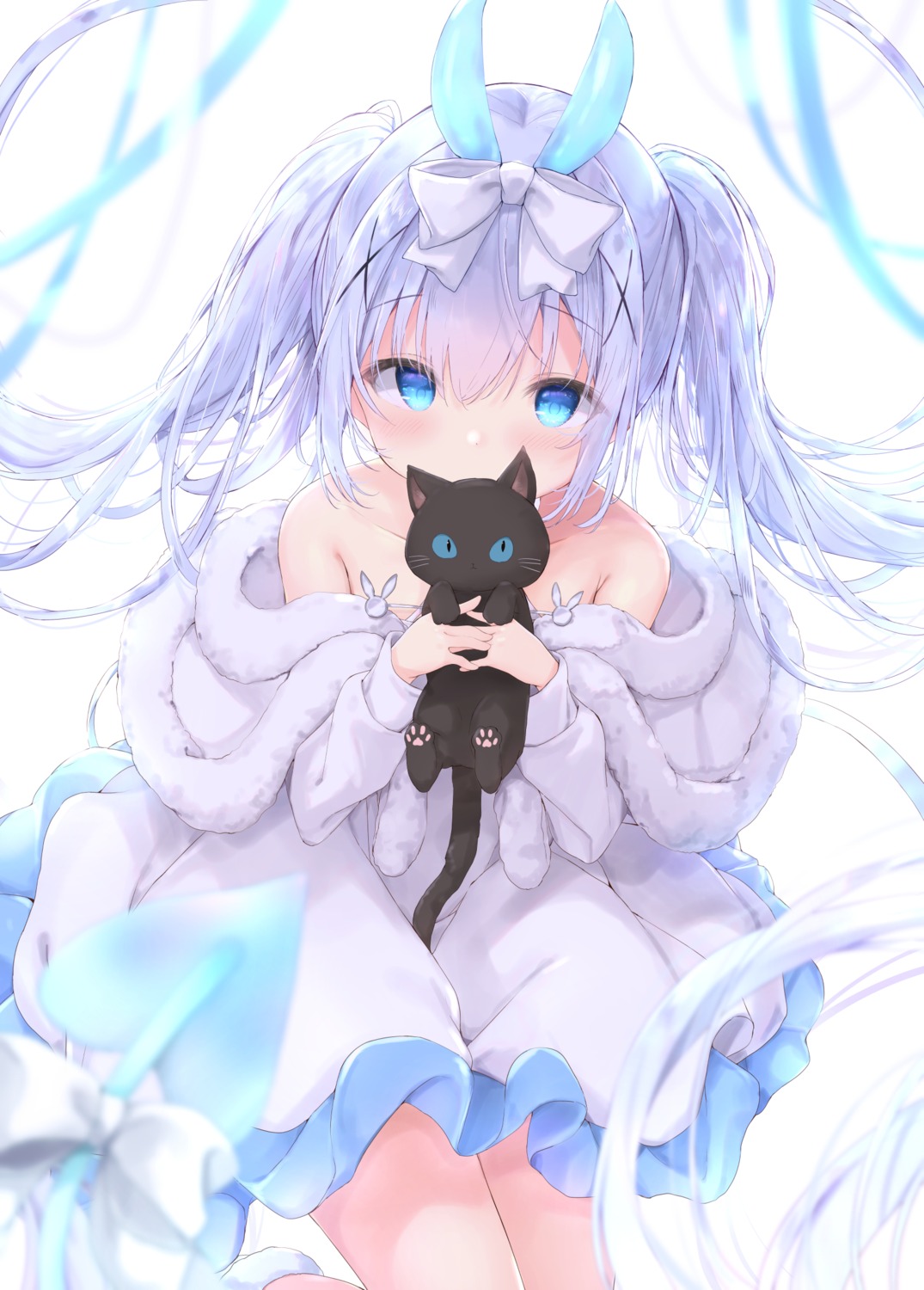 dress fairy_eye gochuumon_wa_usagi_desu_ka? horns kafuu_chino neko no_bra tail