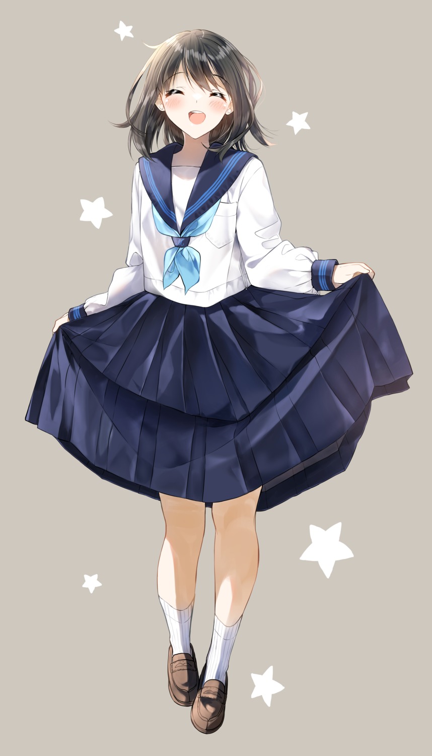 pentagon_(railgun_ky1206) seifuku skirt_lift