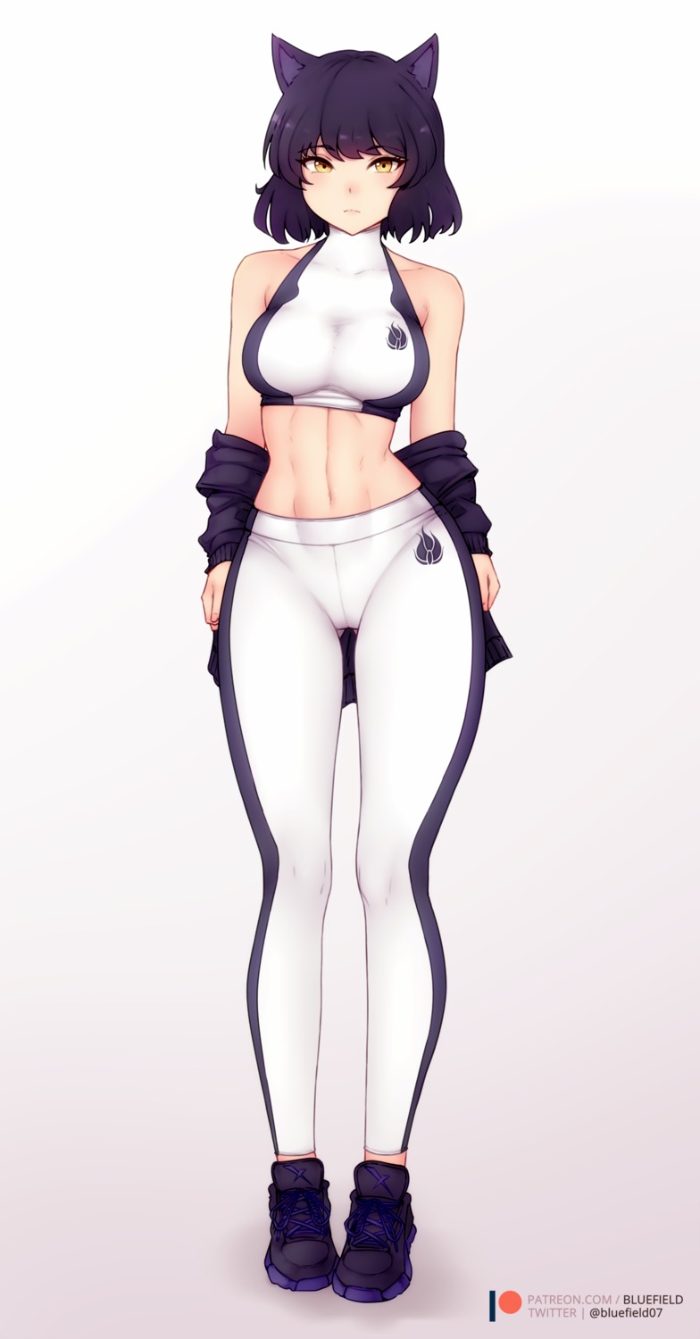 animal_ears blake_belladonna bluefield gym_uniform rwby