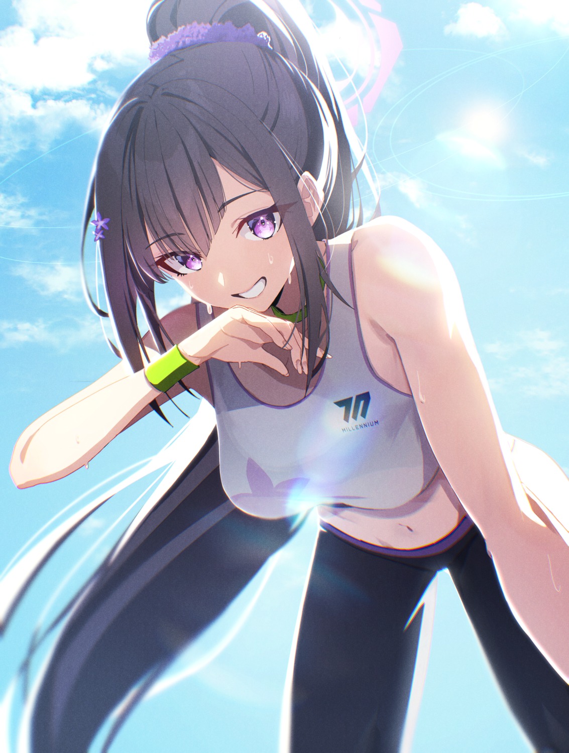 blue_archive gym_uniform halo kamiyama_sumu otohana_sumire