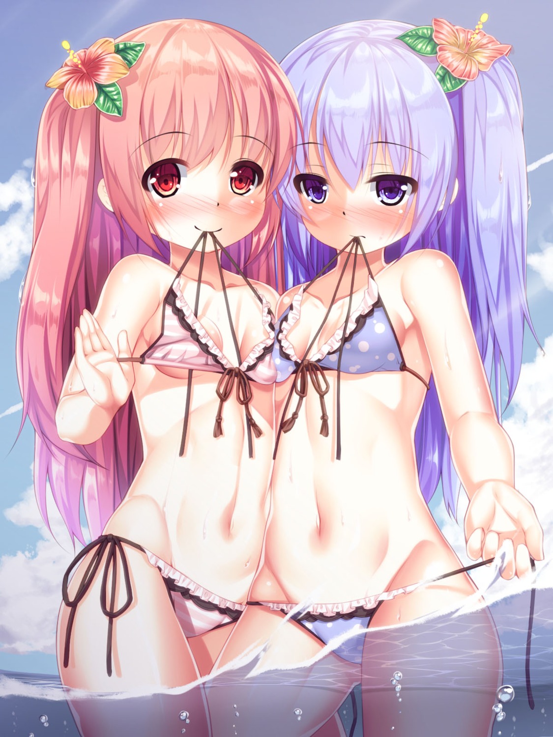 bikini kur loli panty_pull swimsuits undressing wet