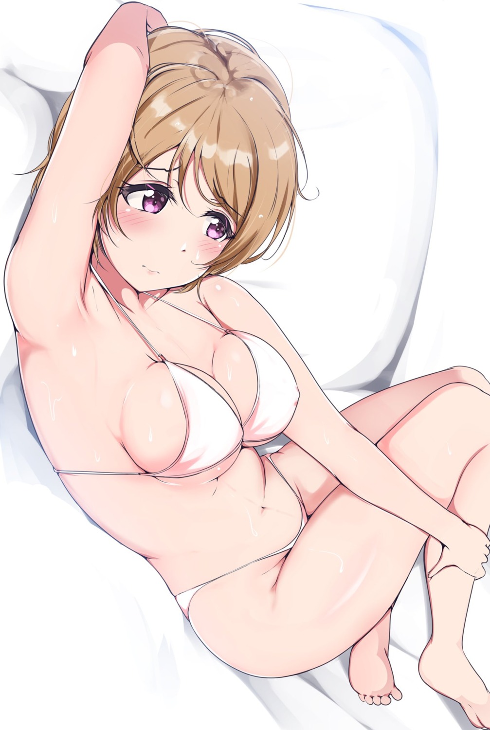 bikini erect_nipples koizumi_hanayo kopaan love_live! swimsuits