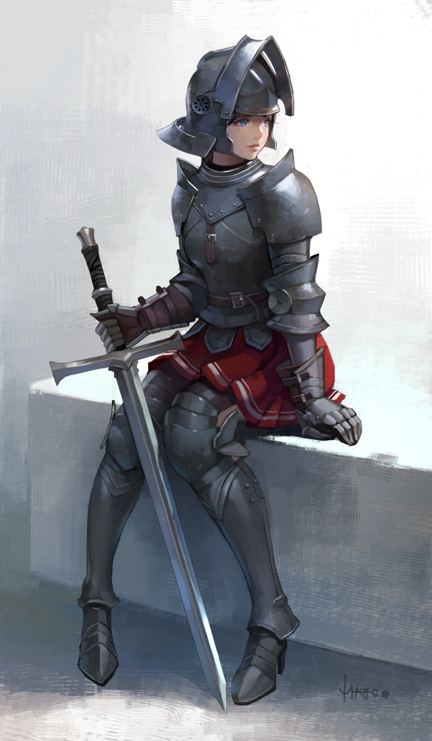 armor heels majo sword