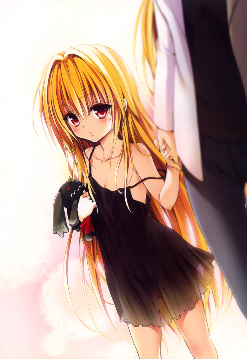 dress golden_darkness nopan see_through to_love_ru yabuki_kentarou