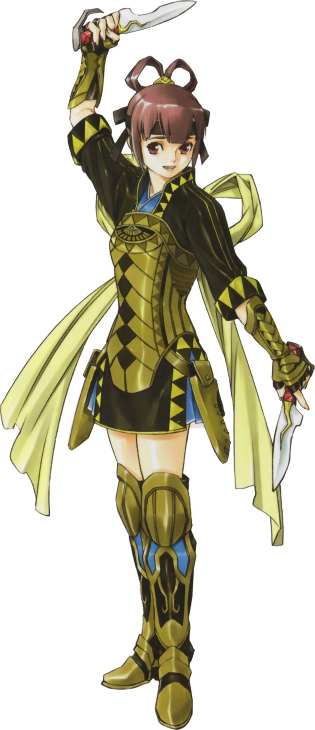 armor fujita_kaori japanese_clothes miakis suikoden suikoden_v sword thighhighs