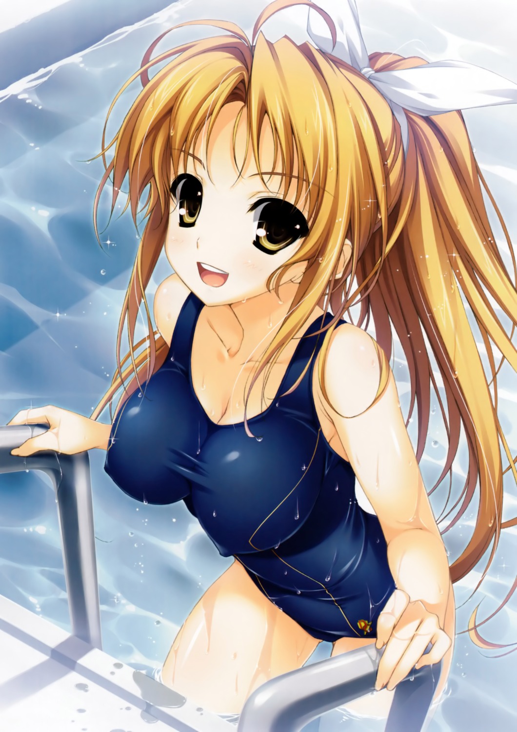 erect_nipples school_swimsuit swimsuits wet yuuki_hagure