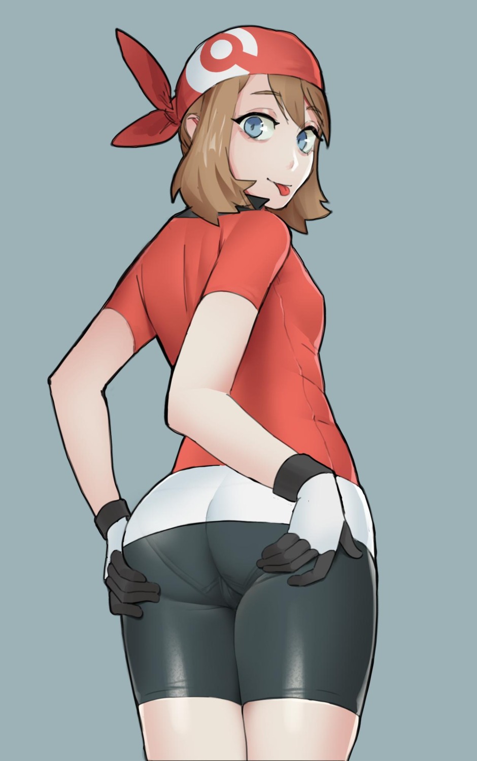 ass ass_grab bike_shorts haruka_(pokemon) pokemon tenguro