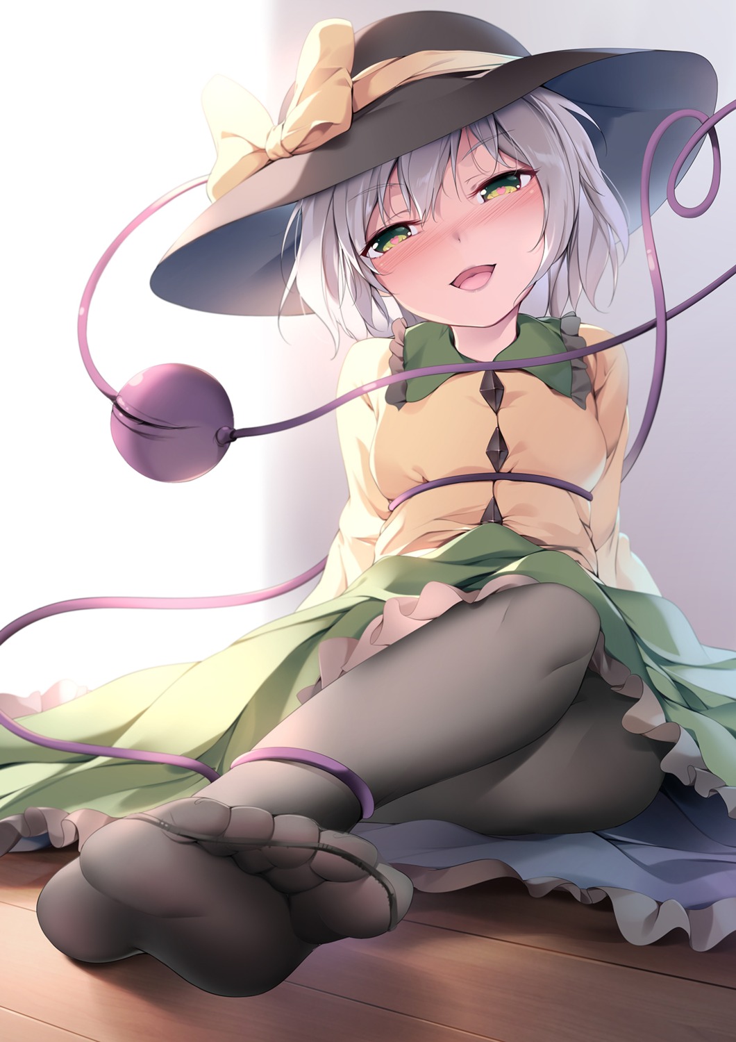 chen_bin feet komeiji_koishi pantyhose touhou