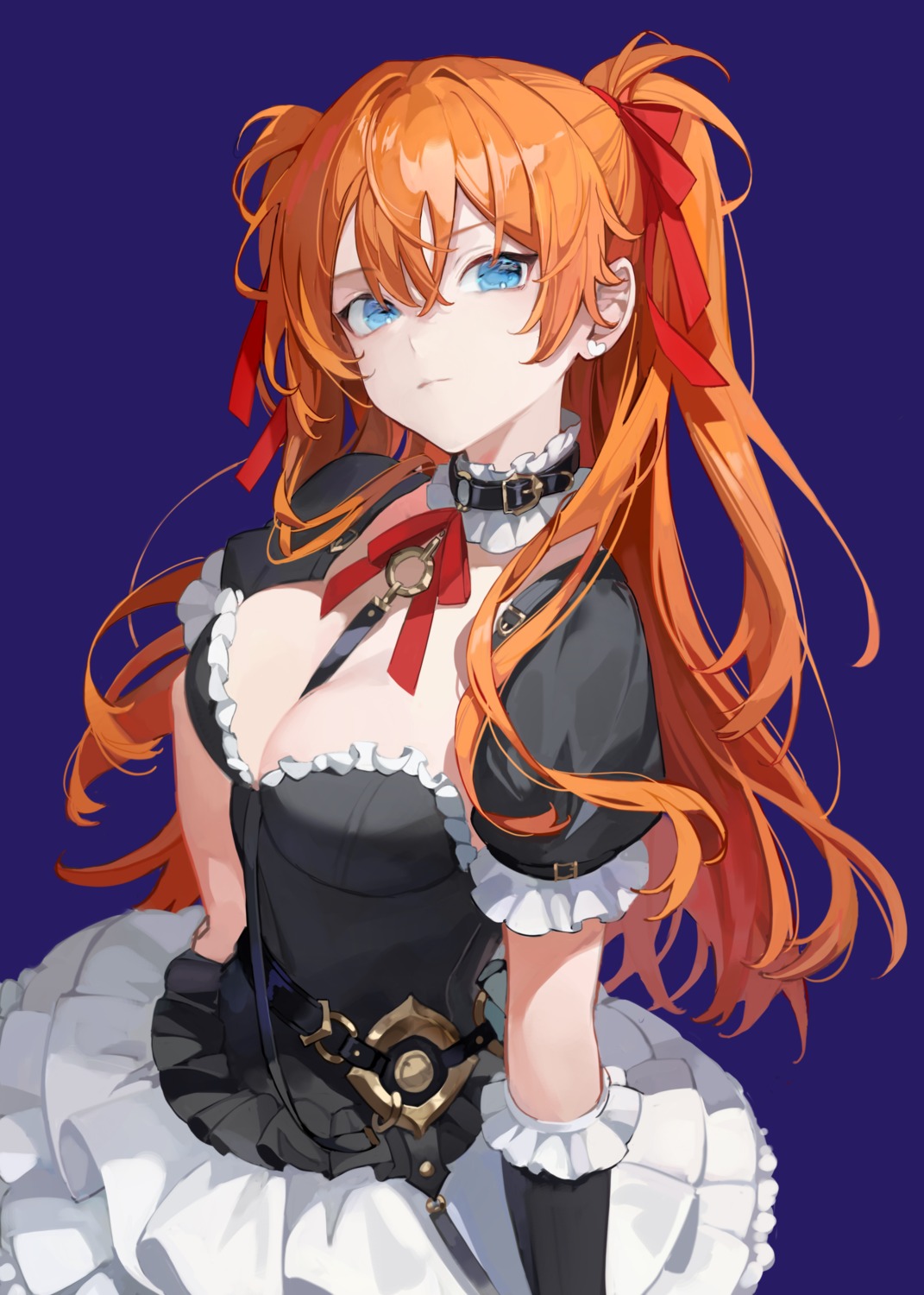 chyoel cleavage dress neon_genesis_evangelion souryuu_asuka_langley