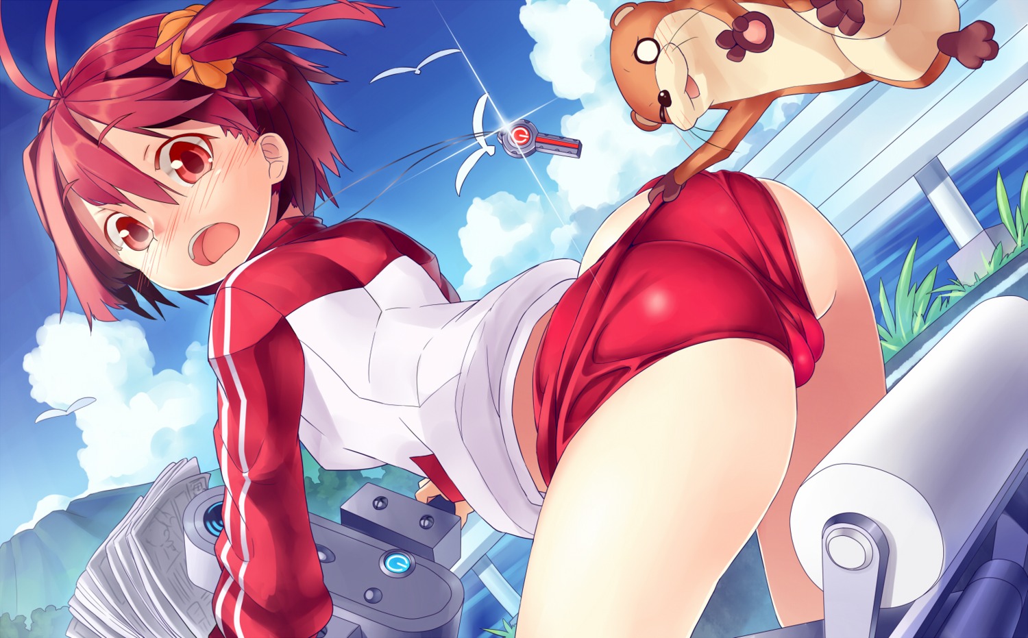 ass buruma cameltoe isshiki_akane mikan_(artist) vividred_operation