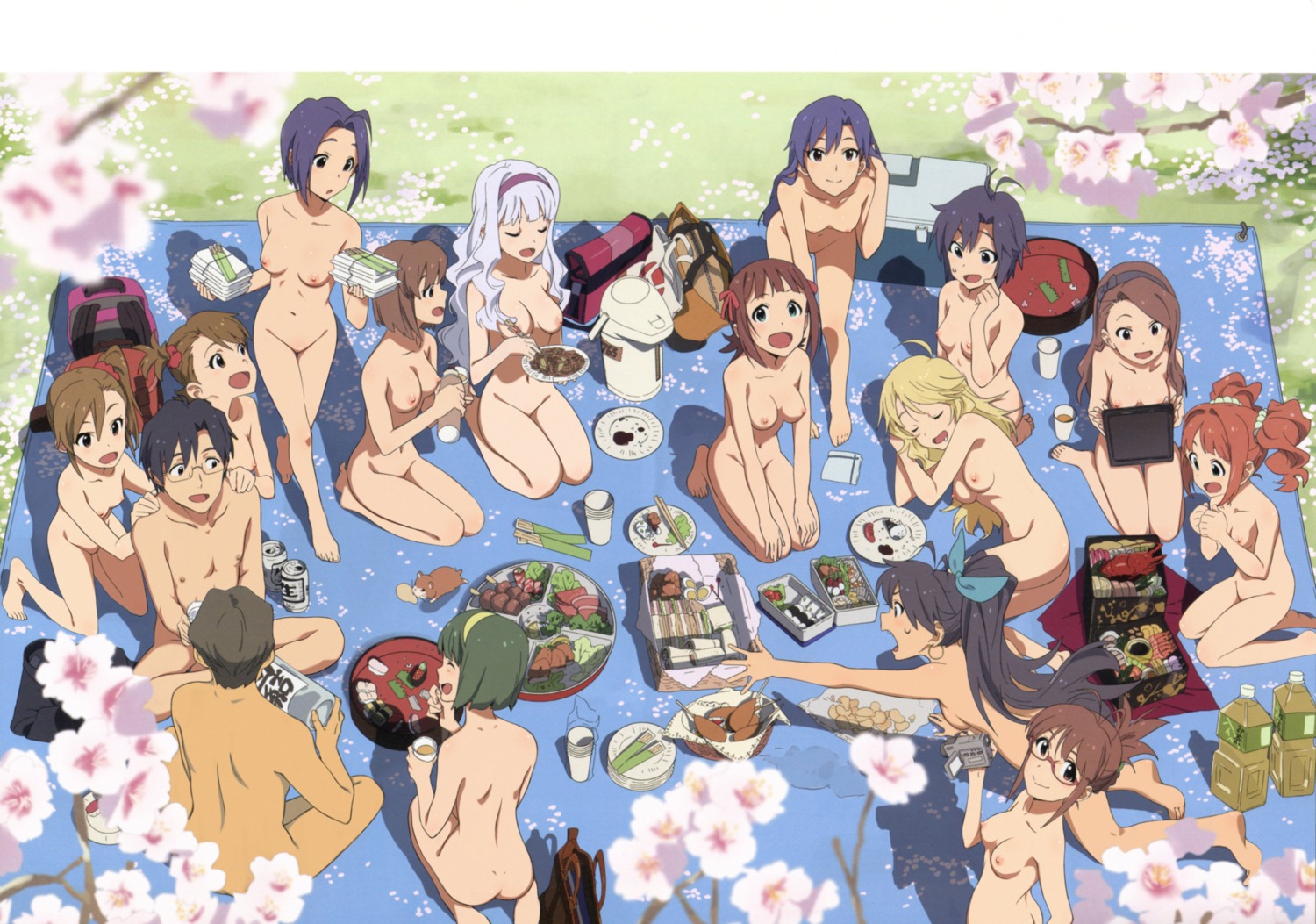 akizuki_ritsuko amami_haruka ass futami_ami futami_mami ganaha_hibiki hagiwara_yukiho hoshii_miki kikuchi_makoto kisaragi_chihaya megane minase_iori miura_azusa naked nipples nishigori_atsushi otonashi_kotori photoshop producer sake shijou_takane takatsuki_yayoi the_idolm@ster