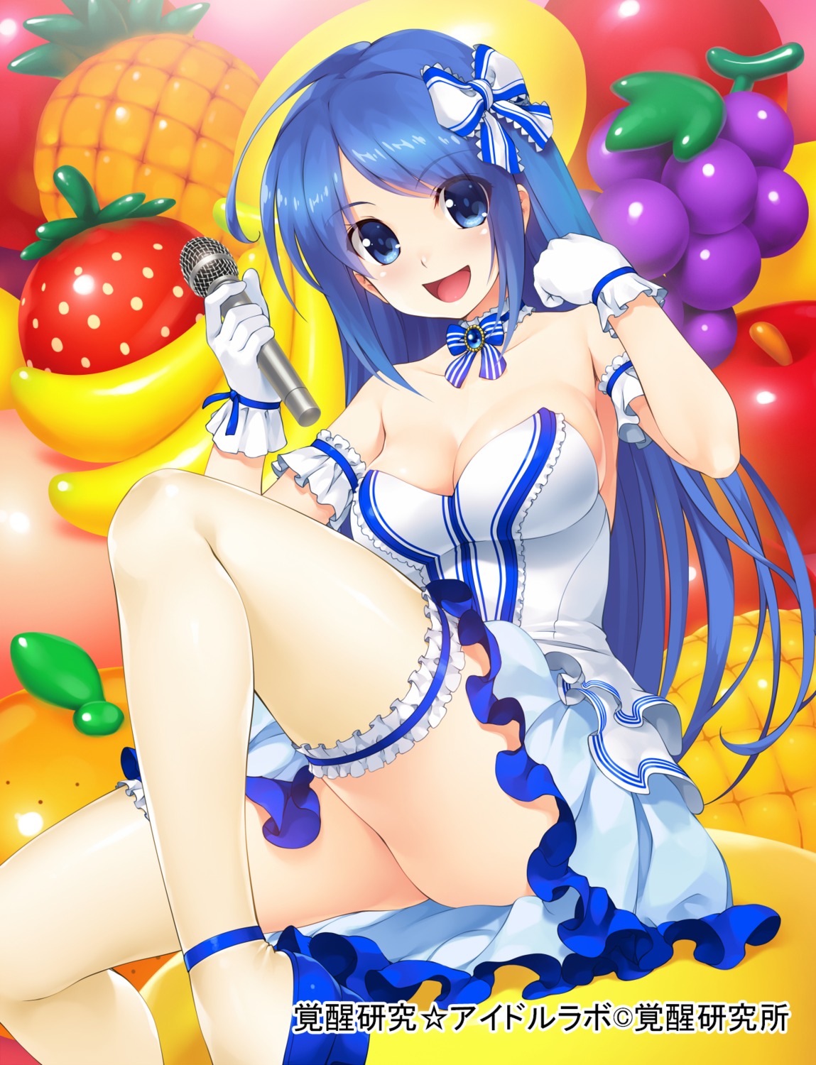 cleavage dress no_bra nopan thighhighs wacchi