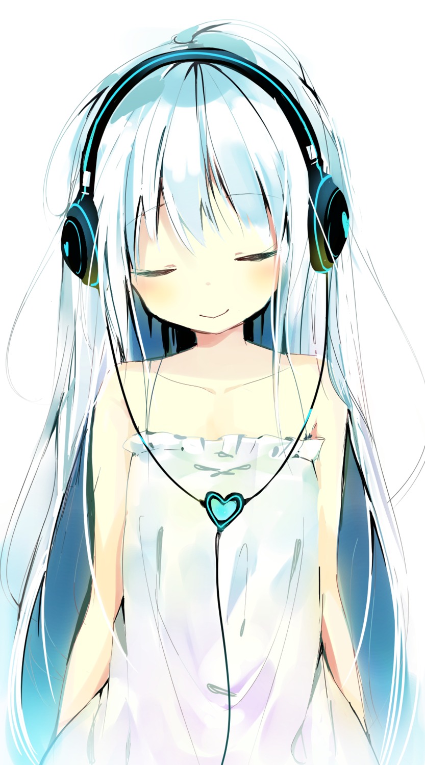 dress headphones summer_dress umibouzu