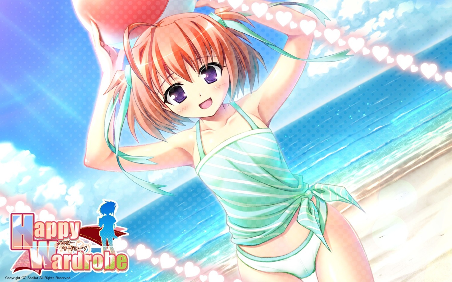 happy_wardrobe kose_tomoka sasahiro shallot swimsuits wallpaper