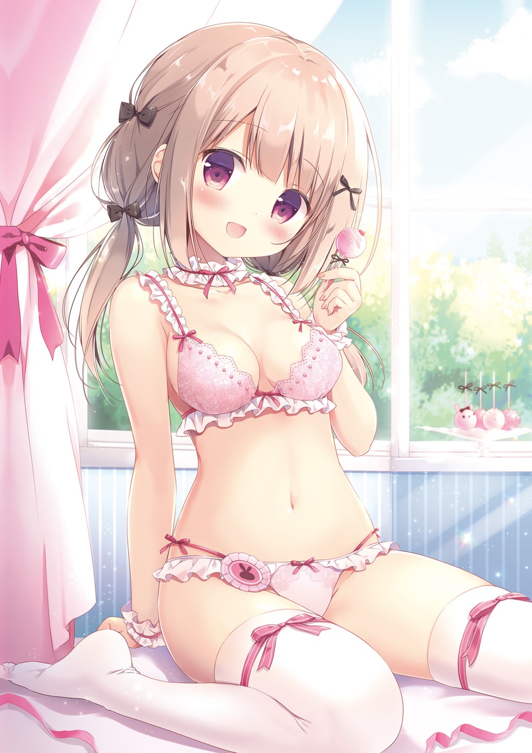 bra canvas+garden mana_(canvas+garden) miyasaka_naco pantsu thighhighs