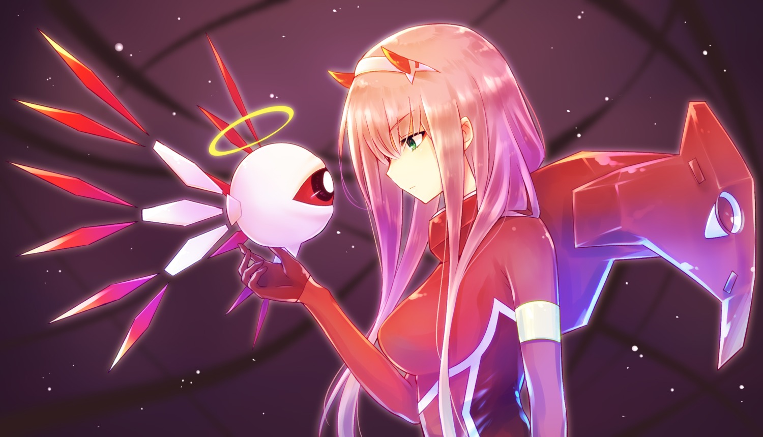 bodysuit crossover darling_in_the_franxx horns kirby nyaa_(nnekoron) zero_two_(darling_in_the_franxx)