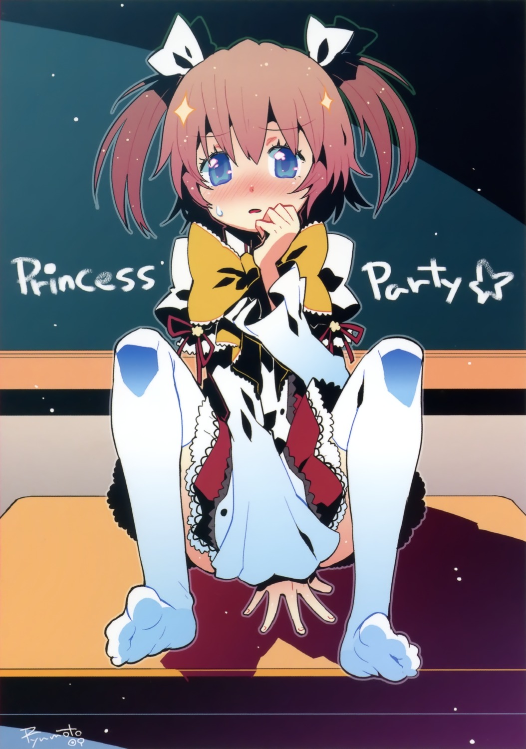 hakuouin_ayaka hamamoto_ryuusuke princess_party thighhighs