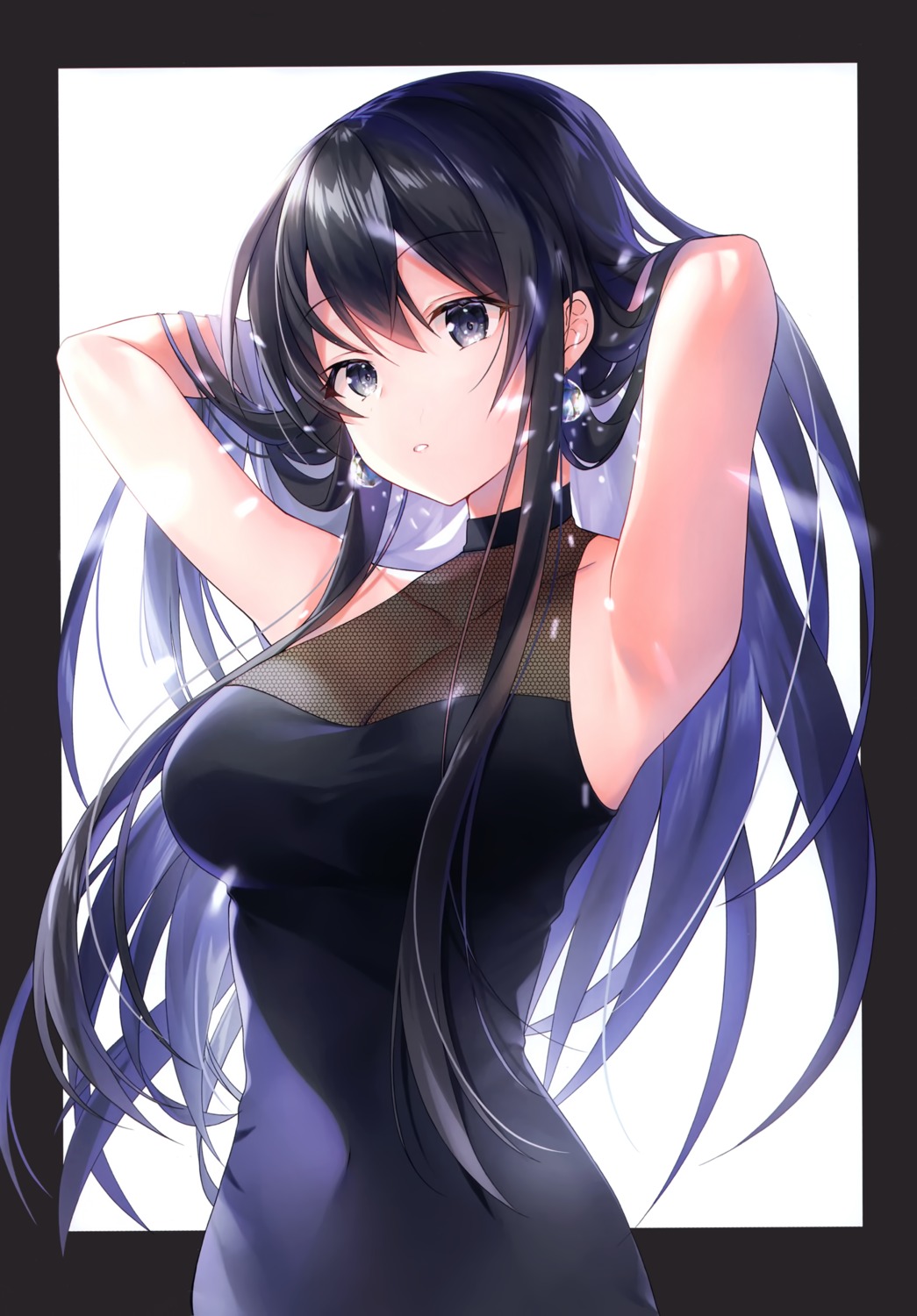 cleavage dress kagachi_saku mofumaruya see_through