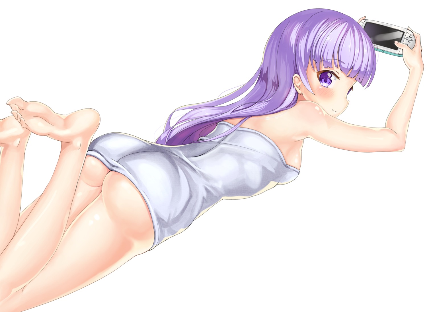 2drr ass feet new_game! suzukaze_aoba towel