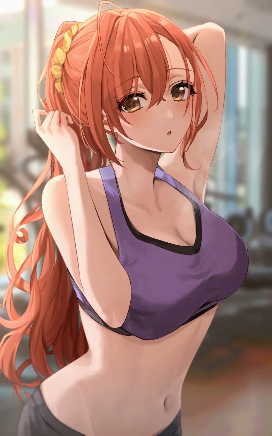 amyu_(amm_asl_pa) cleavage gym_uniform