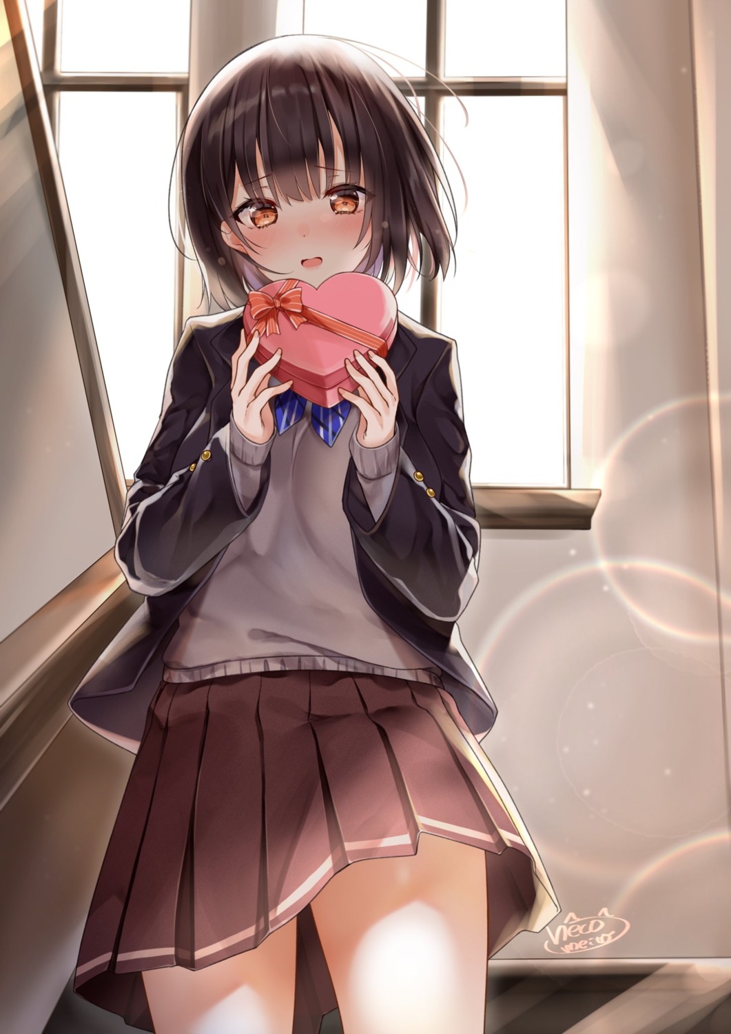 neco_meito seifuku sweater valentine